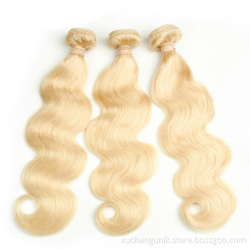 613 30inch raw human blonde hair bundles with frontal, perruque blond virgin hair vendor, remy Brazilian human hair extensions